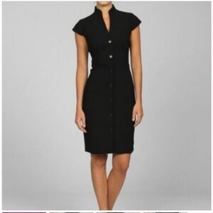 Calvin Klein Black cap sleeve Dress 6- Brand new beautiful black dress.